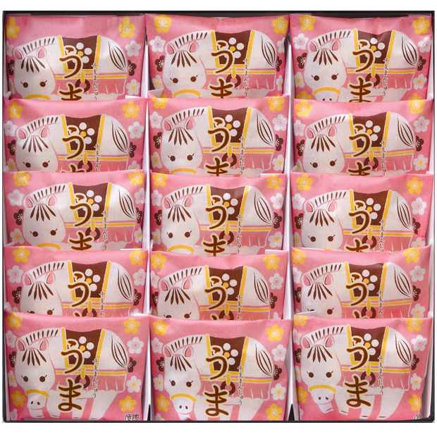 干支まんじゅう「うま」15個入　E-30